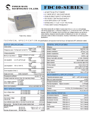 Datasheet FDC40-12S12 manufacturer Неопределенные