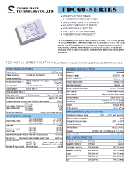 Datasheet FDC60-12D12 manufacturer Неопределенные