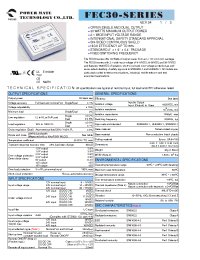 Datasheet FEC30-12S12 manufacturer Неопределенные