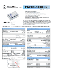 Datasheet FKC08-12S12 manufacturer Неопределенные