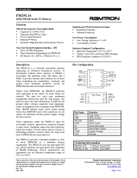 Datasheet FM25L16-DG manufacturer Неопределенные