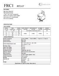 Datasheet FRC1BA-1ANS-DC12V manufacturer Неопределенные