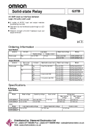 Datasheet G3TB-OA203PL-US manufacturer Неопределенные