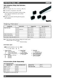 Datasheet G6B-1114PUS5VDC manufacturer Неопределенные