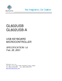 Datasheet GL602USB manufacturer Неопределенные