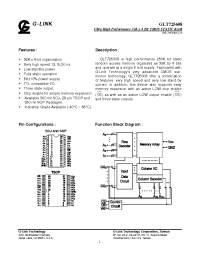 Datasheet GLT725608-15TS manufacturer Неопределенные