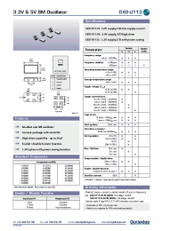 Datasheet GXO-U113L manufacturer Неопределенные