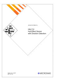 Datasheet HAL710SF-E manufacturer Неопределенные