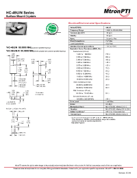 Datasheet HC-49N manufacturer Неопределенные