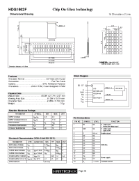 Datasheet HDG1602F manufacturer Неопределенные