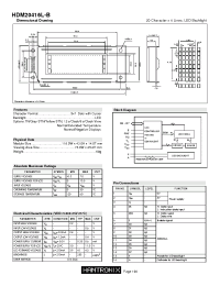 Datasheet HDM20416L-B manufacturer Неопределенные