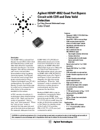 Datasheet HDMP-0552 manufacturer Неопределенные