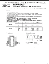 Datasheet HM9102 manufacturer Неопределенные