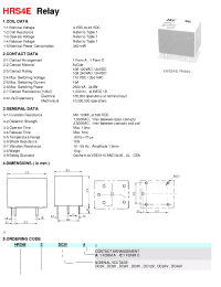 Datasheet HRS4E-SDC6V manufacturer Неопределенные