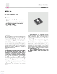 Datasheet I72110-33 manufacturer Неопределенные