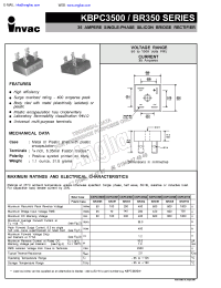 Datasheet KBPC3501 manufacturer Неопределенные