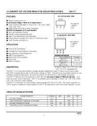Datasheet LM1117T-2.85 manufacturer Неопределенные