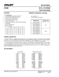 Datasheet M11B11664A-25J manufacturer Неопределенные