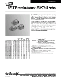 Datasheet MSS7341-502NXB manufacturer Неопределенные