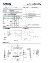 Datasheet MTC-16204X manufacturer Неопределенные