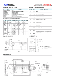 Datasheet MTC-16206X manufacturer Неопределенные