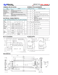 Datasheet MTG-24064E manufacturer Неопределенные