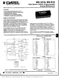 Datasheet MX-818C manufacturer Неопределенные