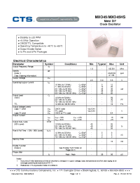 Datasheet MXO45HS-2C manufacturer Неопределенные