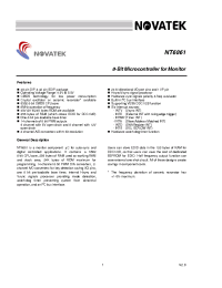 Datasheet NT6861U manufacturer Неопределенные