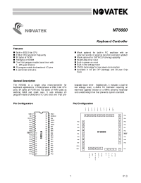 Datasheet NT6880 manufacturer Неопределенные