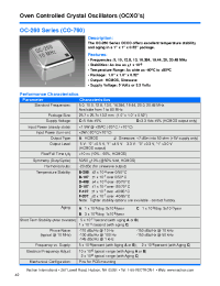 Datasheet OC-260-CAD-408BA-20 manufacturer Неопределенные