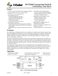 Datasheet OCX160-PBI manufacturer Неопределенные