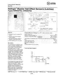 Datasheet OHS3075U manufacturer Неопределенные