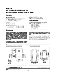Datasheet P4C150-12DC manufacturer Неопределенные