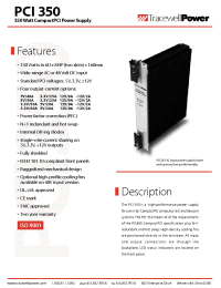 Datasheet PCI350-4802SL manufacturer Неопределенные