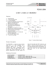 Datasheet RDA012M4-DI manufacturer Неопределенные