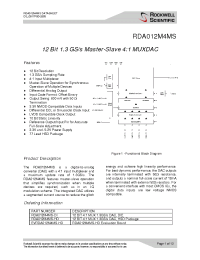 Datasheet RDA012M4MS-DI manufacturer Неопределенные