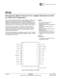 Datasheet RF142 manufacturer Неопределенные