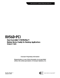 Datasheet RH56D-PCI manufacturer Неопределенные