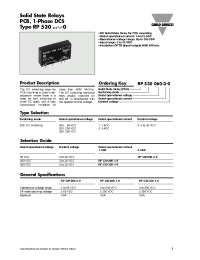 Datasheet RP530350-1-0 manufacturer Неопределенные