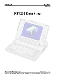 Datasheet RT9232-CS manufacturer Неопределенные