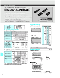 Datasheet RTC-63421 manufacturer Неопределенные