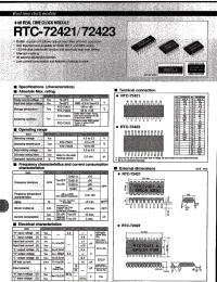 Datasheet RTC-72421 manufacturer Неопределенные