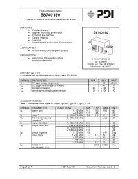 Datasheet S8740190 manufacturer Неопределенные