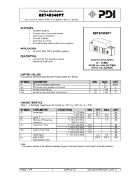 Datasheet S8740340PT manufacturer Неопределенные