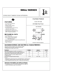 Datasheet SMAJ100 manufacturer Неопределенные