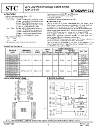 Datasheet STC62WV1024DIP70 manufacturer Неопределенные