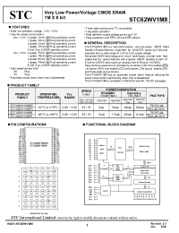 Datasheet STC62WV1M8FIG55 manufacturer Неопределенные