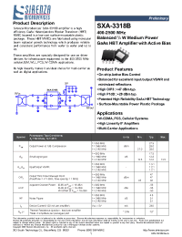 Datasheet SXA-3318B manufacturer Неопределенные