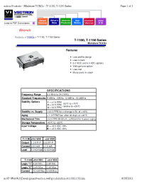 Datasheet T-1150 manufacturer Неопределенные
